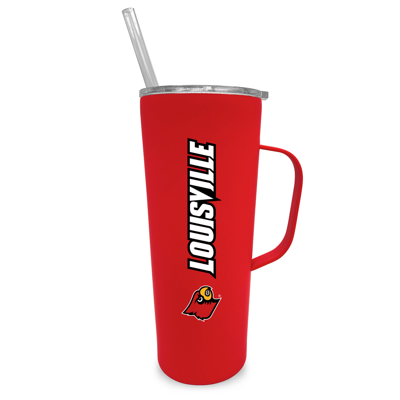 Louisville Cardinals 20oz Stainless Steel Tumbler with Handle