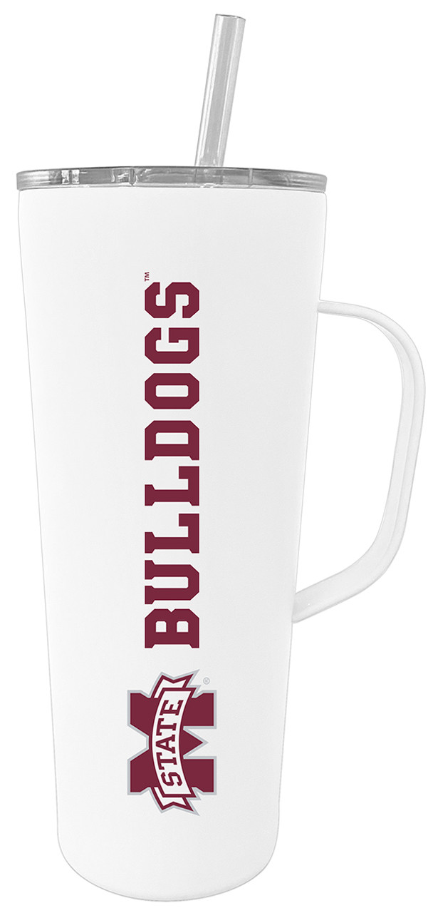 Mississippi State Bulldogs 20oz Stainless Steel Tumbler with Handle | by College Fabric Store