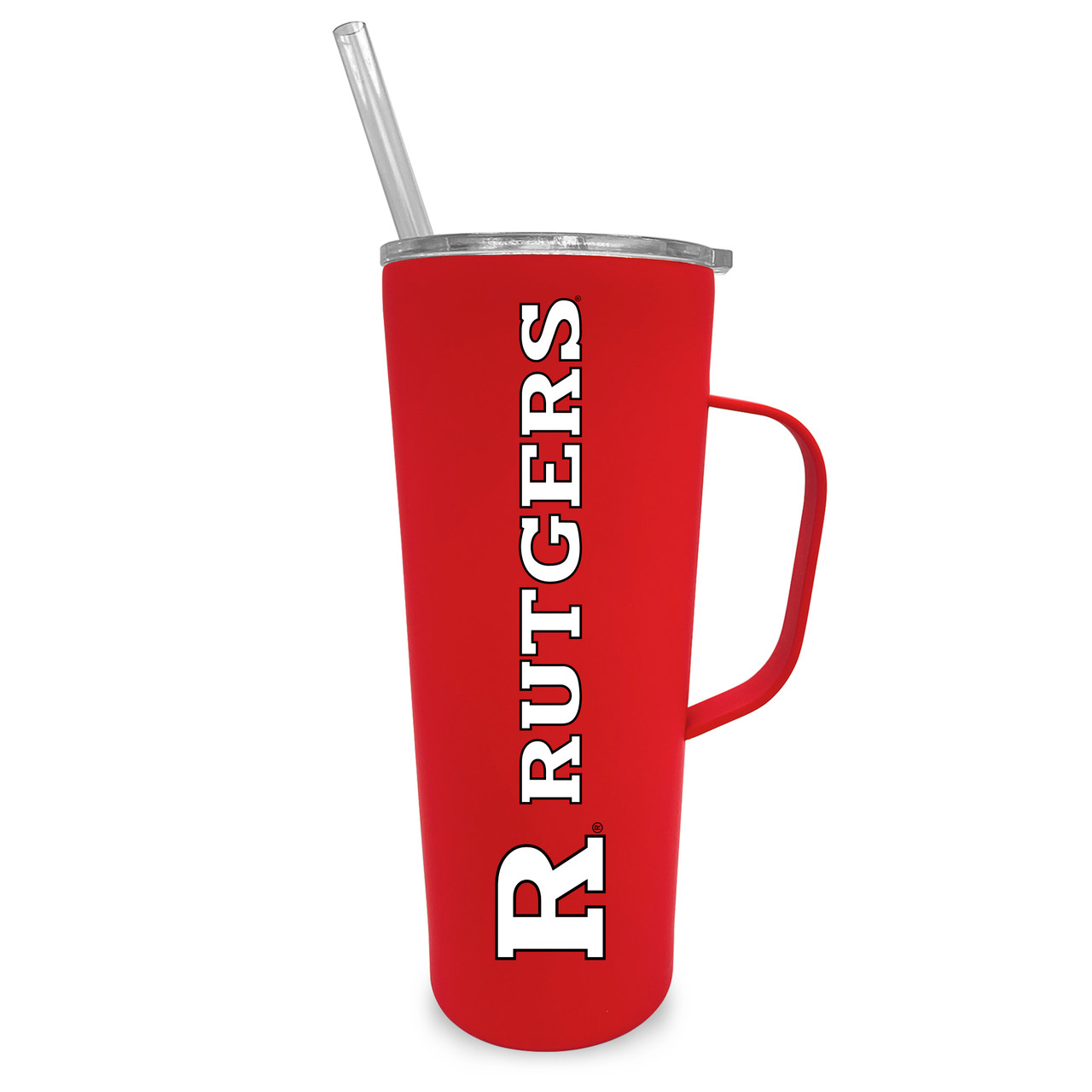 Rutgers Scarlet Knights 20oz Stainless Steel Tumbler with Handle