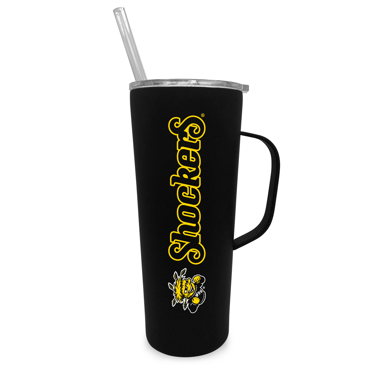 Wichita State Shockers 20oz Stainless Steel Tumbler with Handle