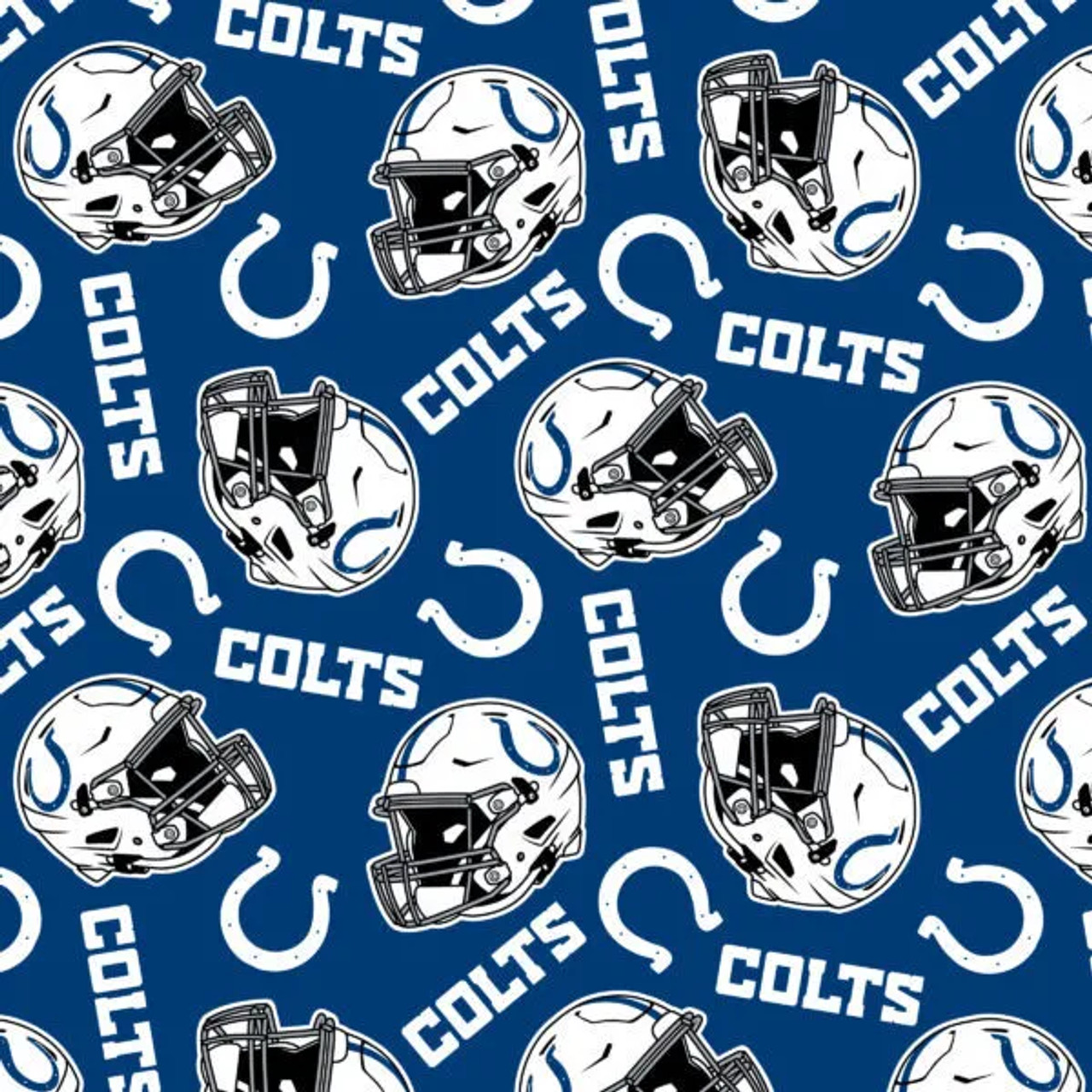 Indianapolis Colts NFL Football Logo Fabric Traditions Polyester Fleece Fabric NFL-6233-D Indianapolis Colts NFL Football Logo Fabric Traditions Polyester Fleece Fabric NFL-6233-D