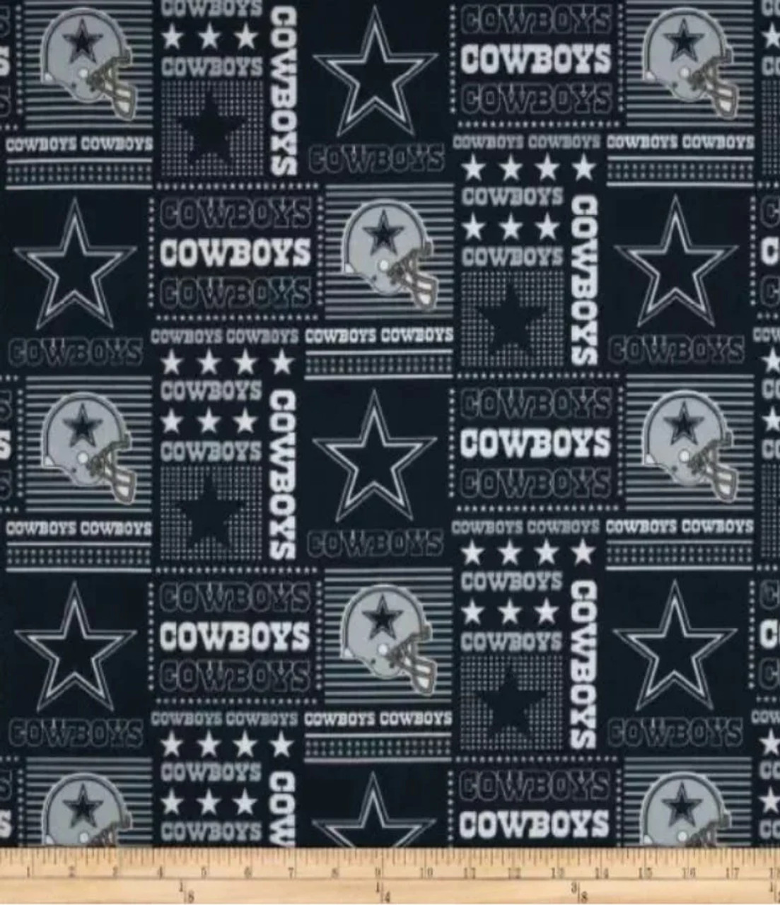 Dallas Cowboys NFL Football Block Patch Fabric Traditions Cotton Fabric NFL-6424D Dallas Cowboys NFL Football Block Patch Fabric Traditions Cotton Fabric NFL-6424D
