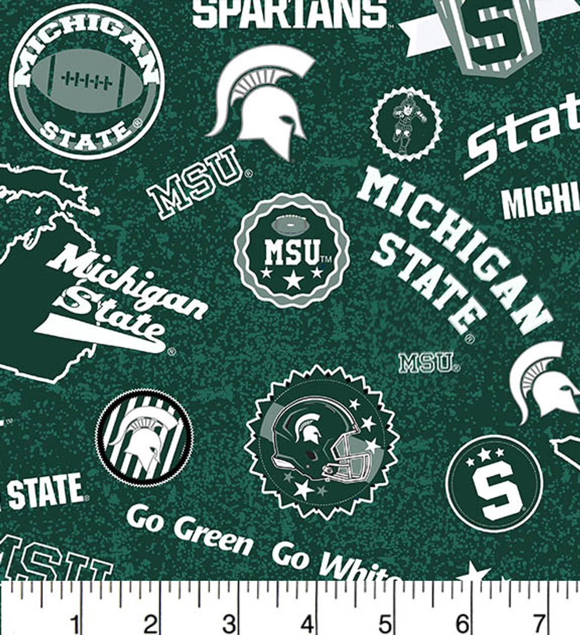 Sold By The Yard Michigan State University Cotton Fabric Michigan State Spartans Home State 100 Cotton Quilting Fabric Sykel Mist18 Visual Arts Craft Supplies Tools Truongsinhhoc Com Vn