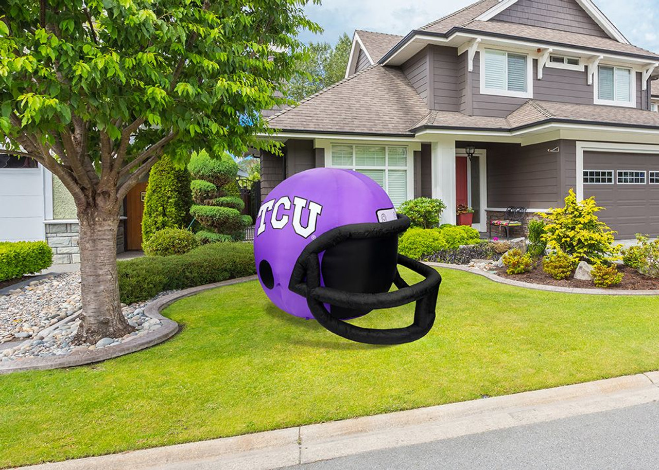 Texas Christian TCU Horned Frogs Team Inflatable Lawn Helmet