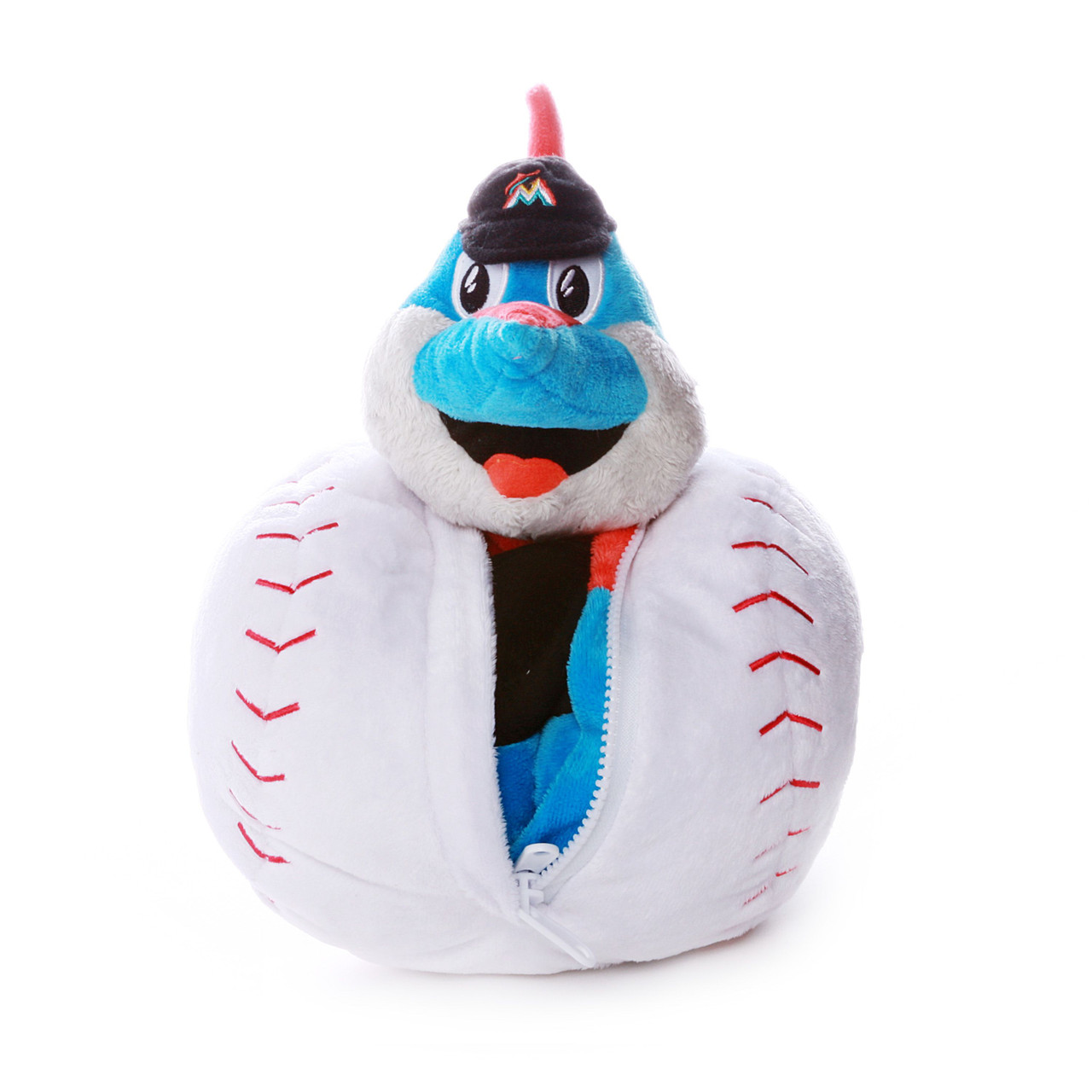 Miami Marlins MLB Reverse-A-Pal Plush Mascot and Baseball