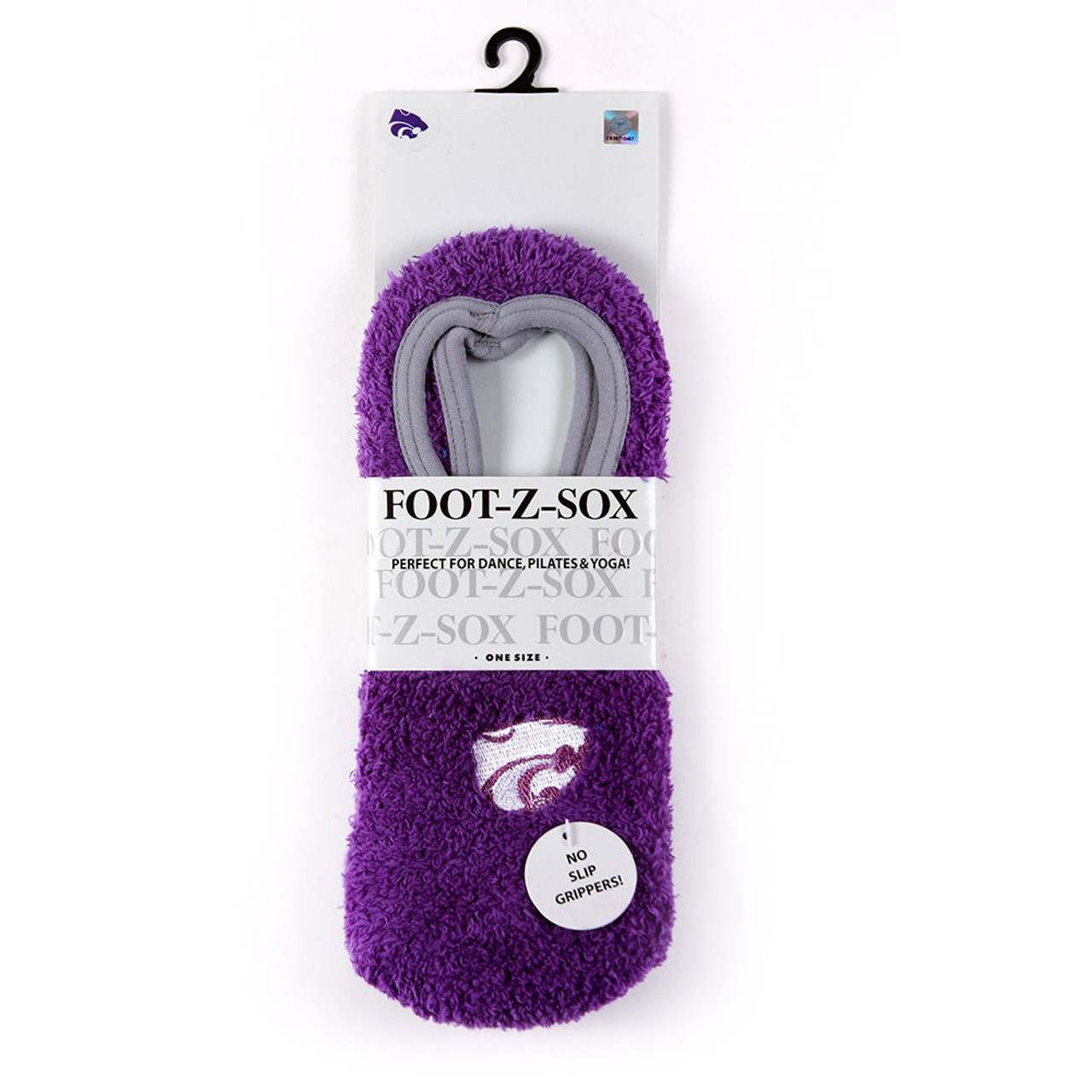 Kansas State Wildcats NCAA Unisex Slipper Socks with No Slip Grip