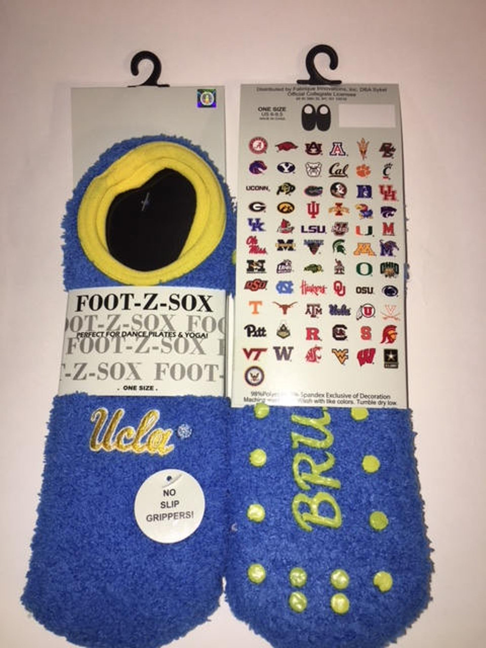 UCLA Bruins NCAA Unisex Slipper Socks with No Slip Grip