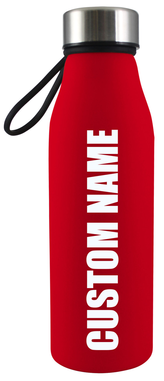 NC State Wolfpack - 20oz Soft Touch Glass Bottle - Red