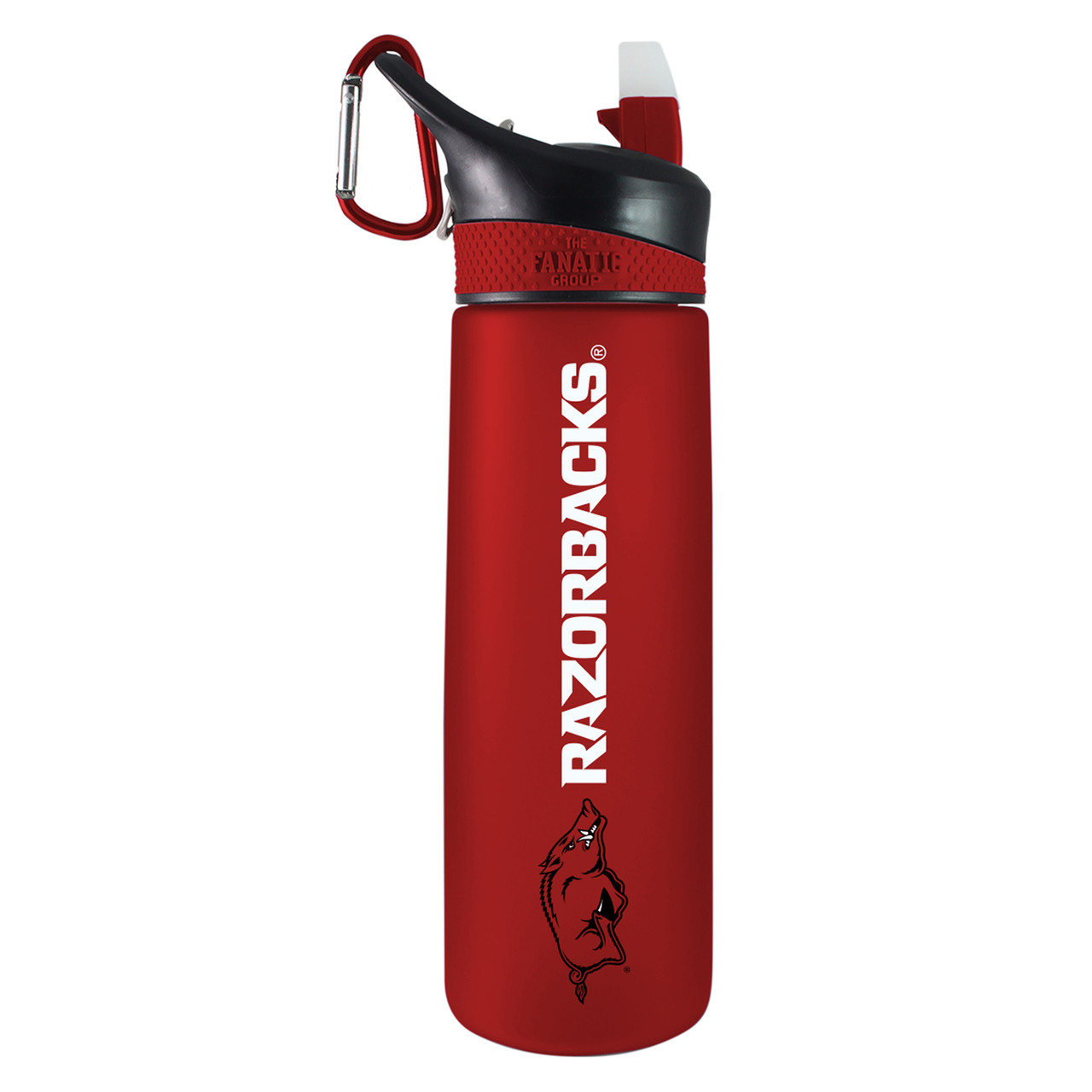 Arkansas Razorbacks - 24oz Tritan Plastic Sport Bottle - Red