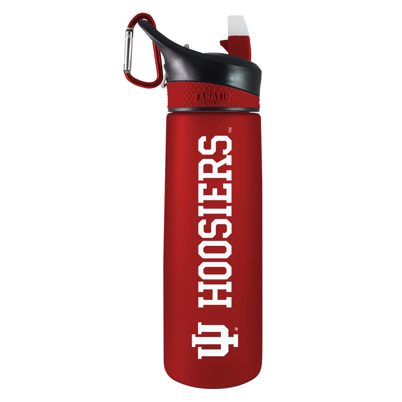 Indiana Hoosiers - 24oz Tritan Plastic Sport Bottle - Red