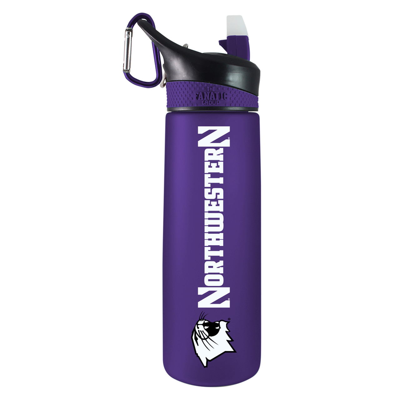 Northwestern Wildcats - 24oz Tritan Plastic Sport Bottle - Purple