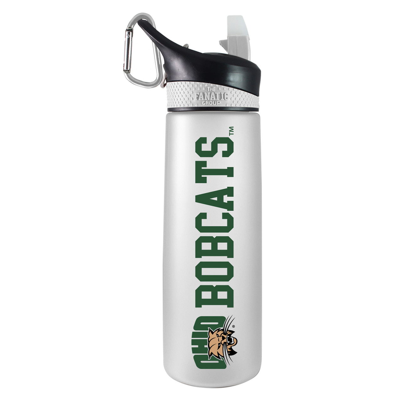 Ohio University Bobcats - 24oz Tritan Plastic Sport Bottle - White