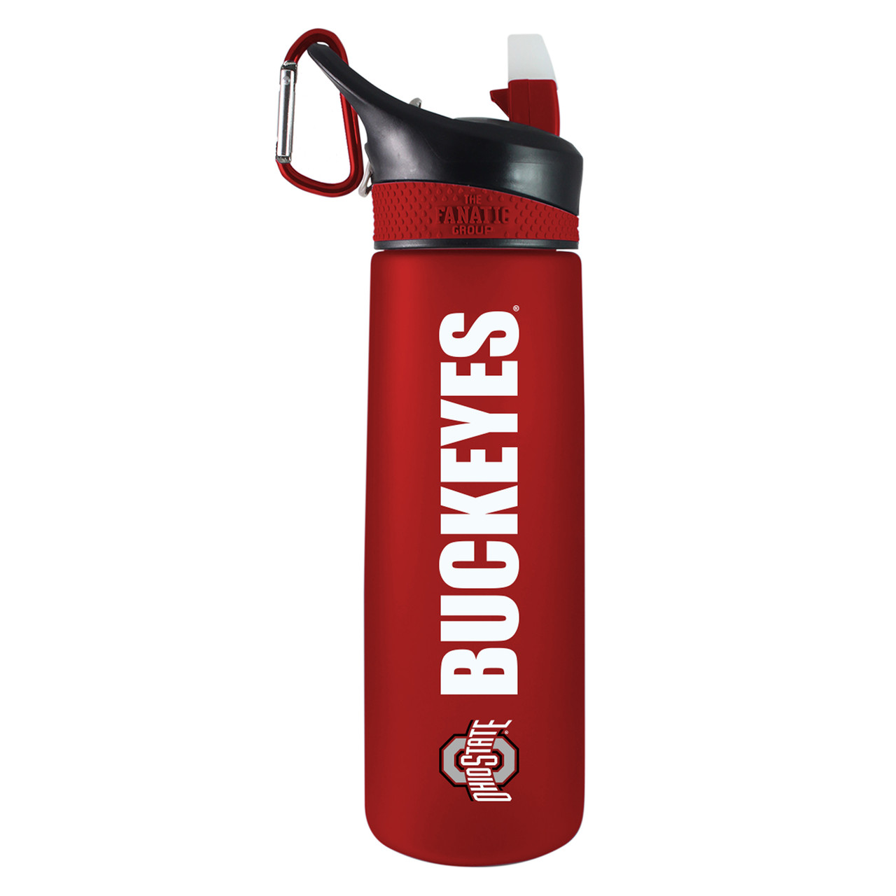 Ohio State University Buckeyes - 24oz Tritan Plastic Sport Bottle - Red