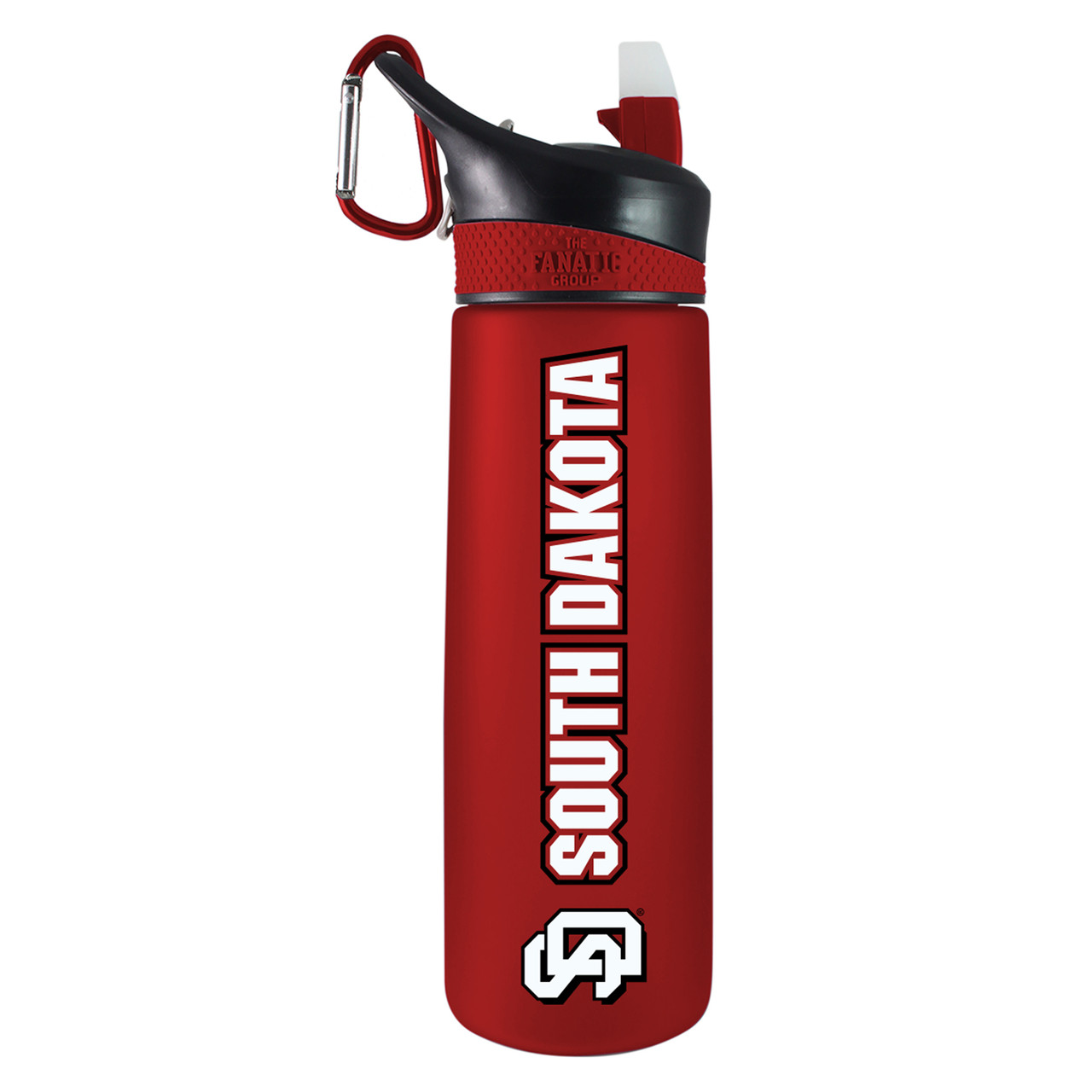 South Dakota Coyotes - 24oz Tritan Plastic Sport Bottle - Red