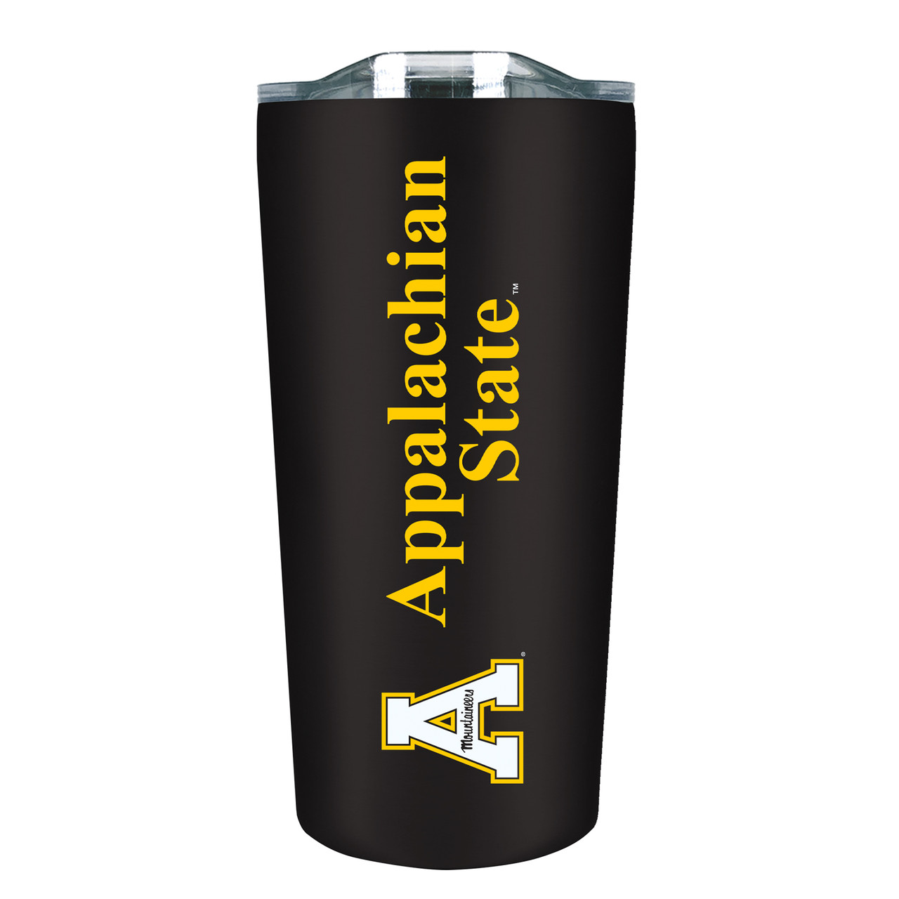 Appalachian State Mountaineers - 18oz Stainless Soft Touch Tumbler - Black