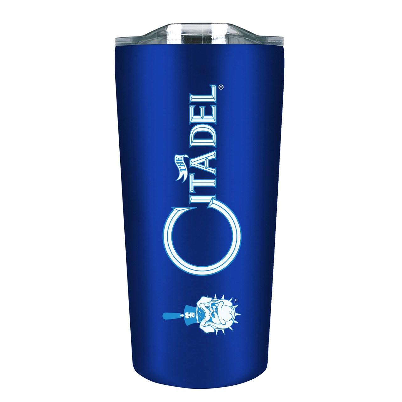 Citadel Bulldogs - 18oz Stainless Soft Touch Tumbler - Blue