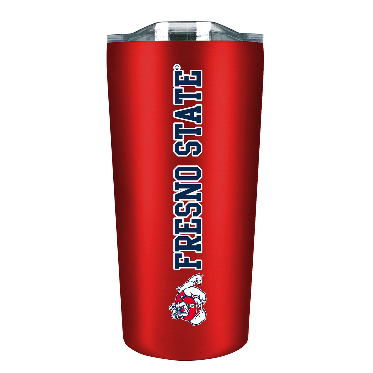 Fresno State Bulldogs - 18oz Stainless Soft Touch Tumbler - Red