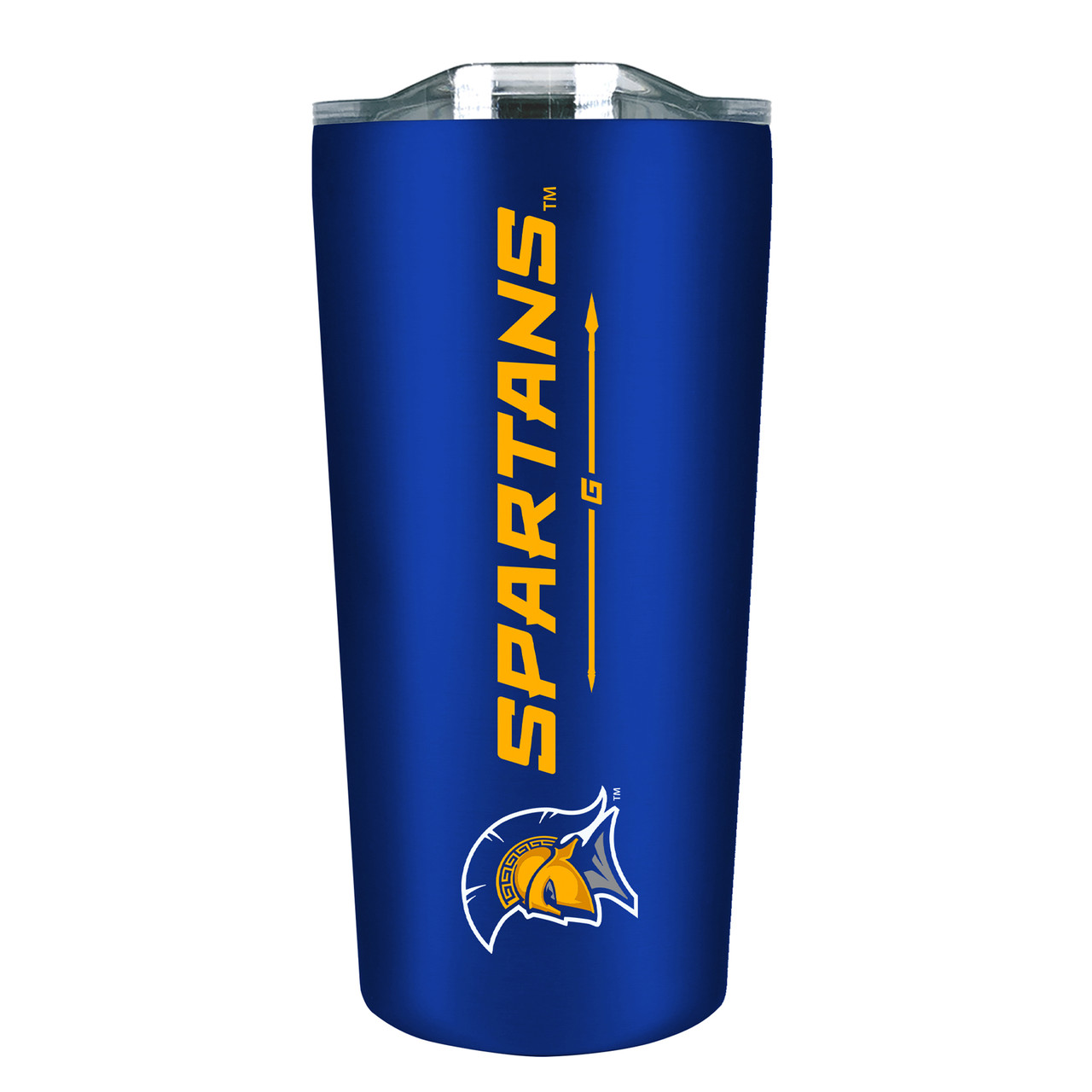UNC Greensboro Spartans - 18oz Stainless Soft Touch Tumbler - Blue