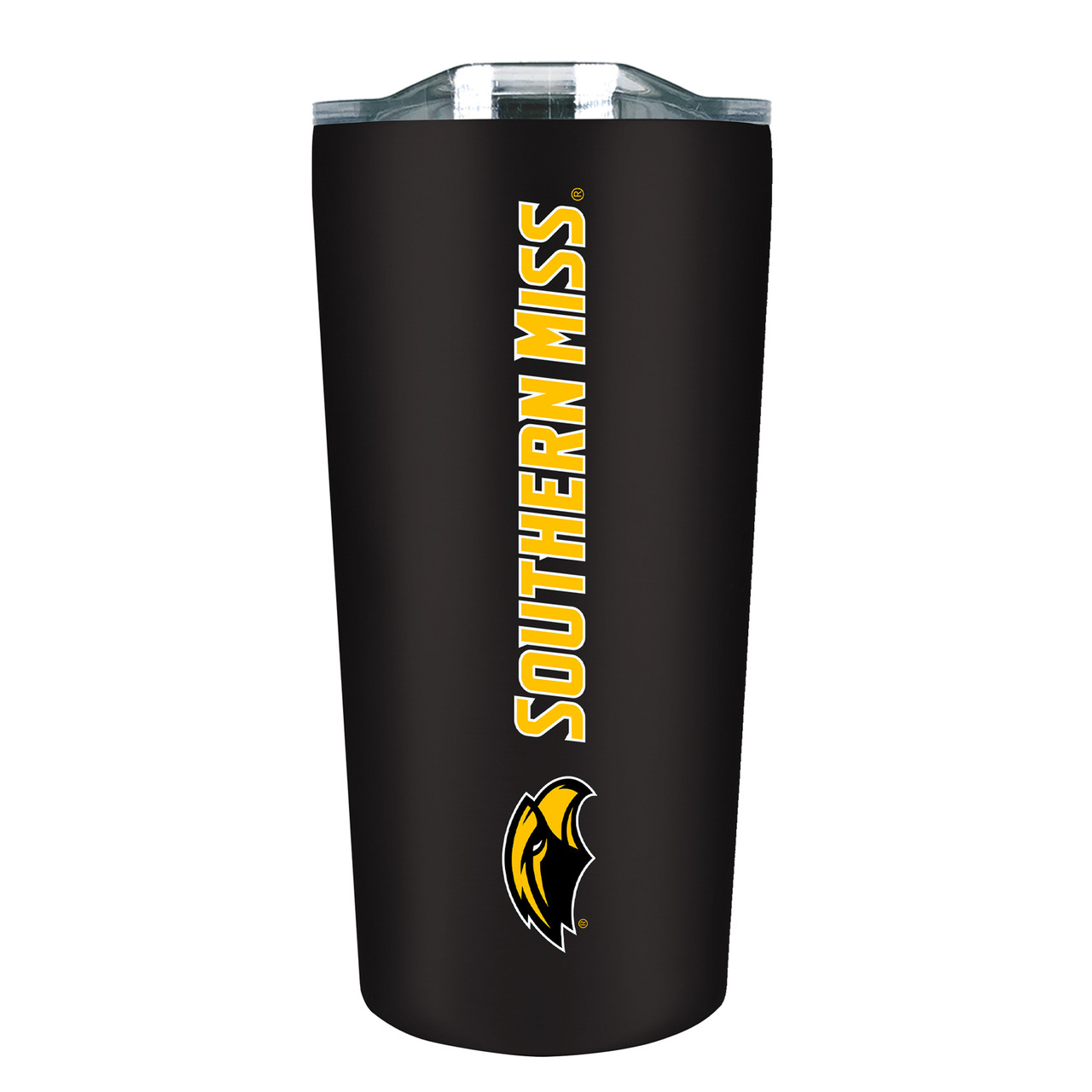 Southern Mississippi Golden Eagles - 18oz Stainless Soft Touch Tumbler - Black