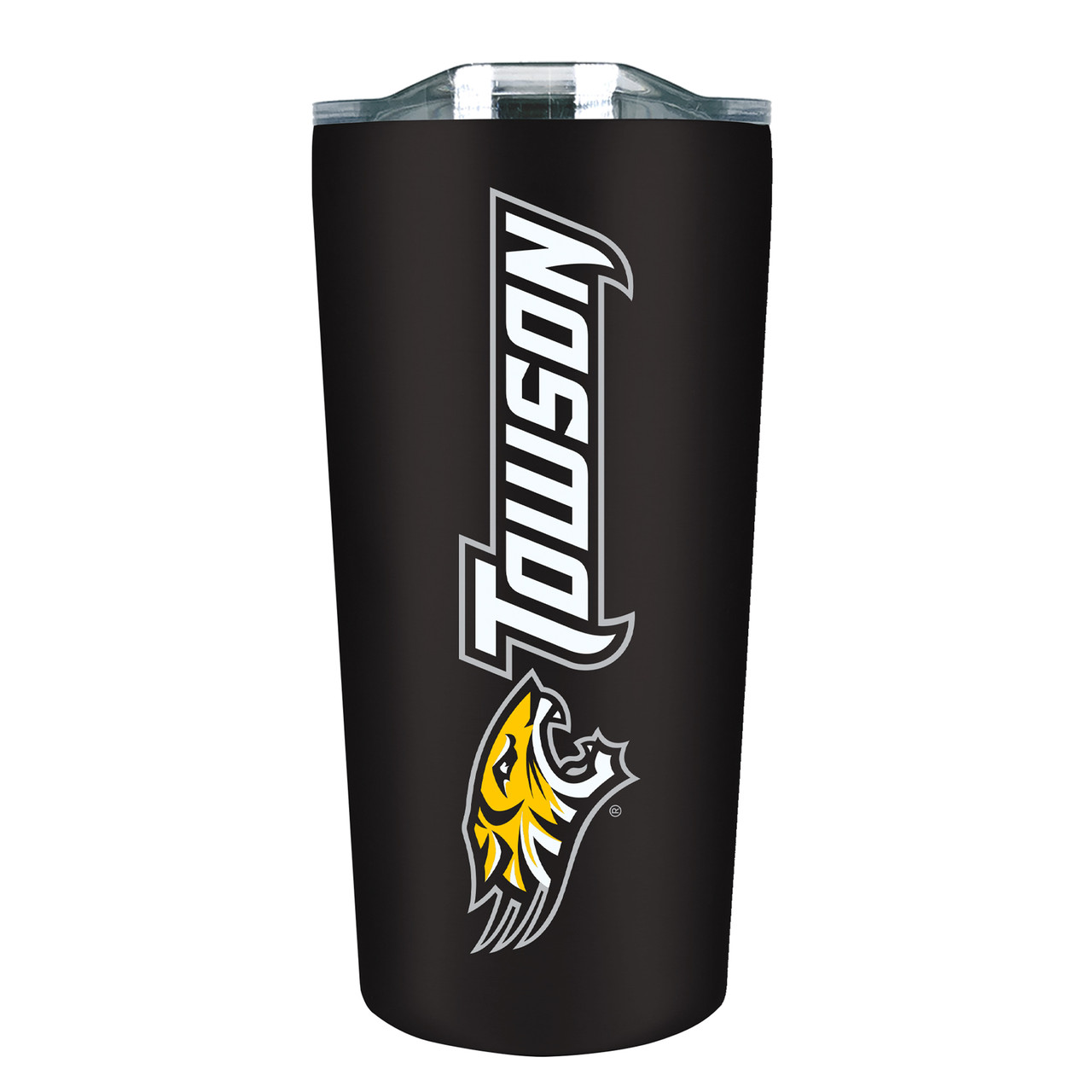 Towson University Tigers - 18oz Stainless Soft Touch Tumbler - Black