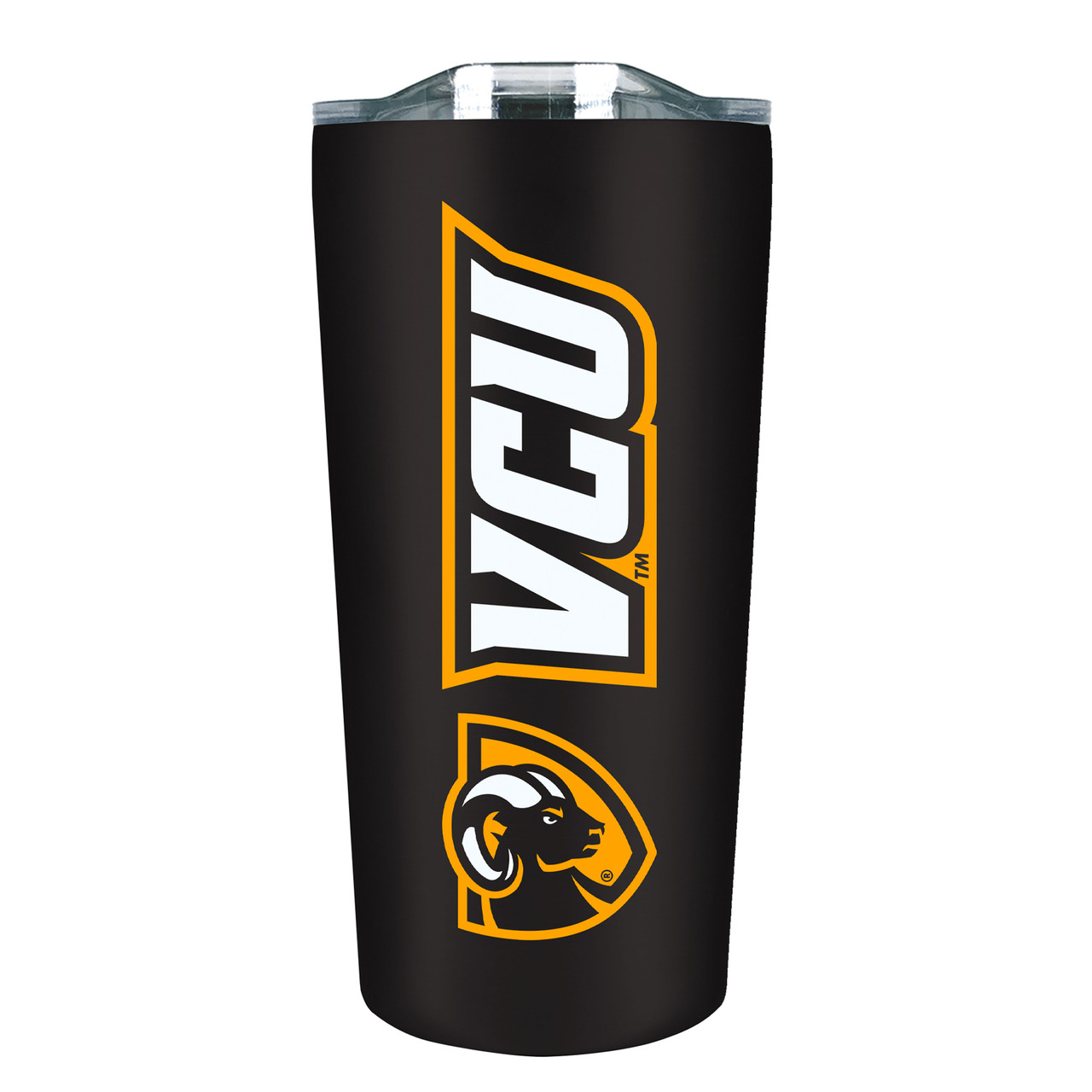 Virginia Commonwealth University Rams - 18oz Stainless Soft Touch Tumbler - Black