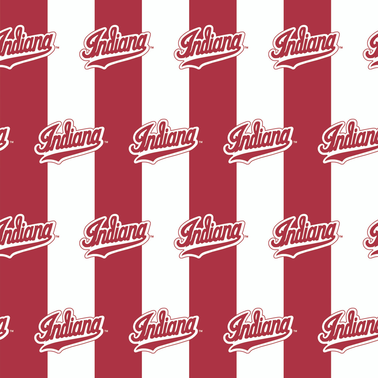 Indiana University Hoosiers Cotton Fabric with Striped Print or Matching Solid Cotton Fabrics