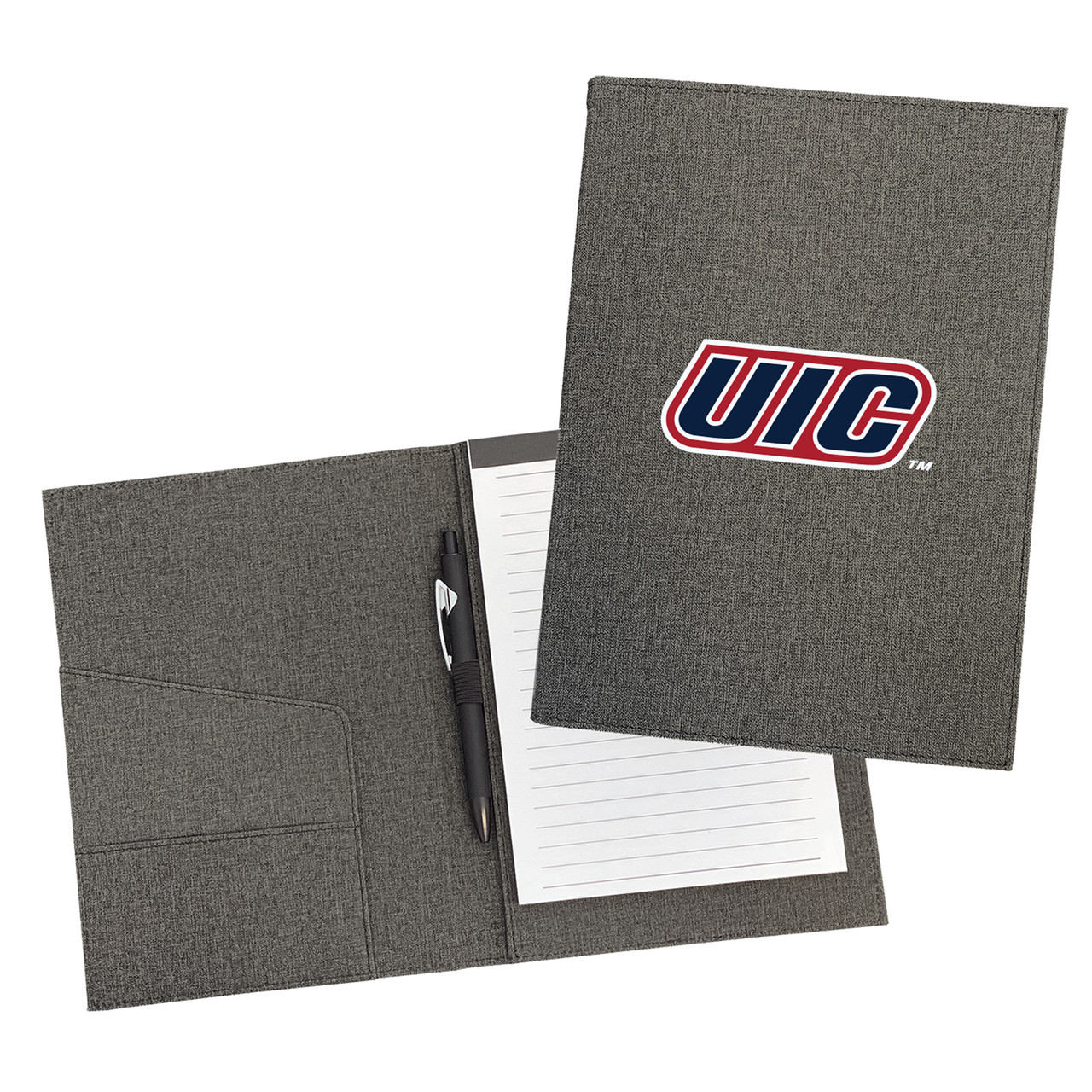 Illinois @ Chicago Flames Padfolio w/Pen & Notepad (9.5" x 7")