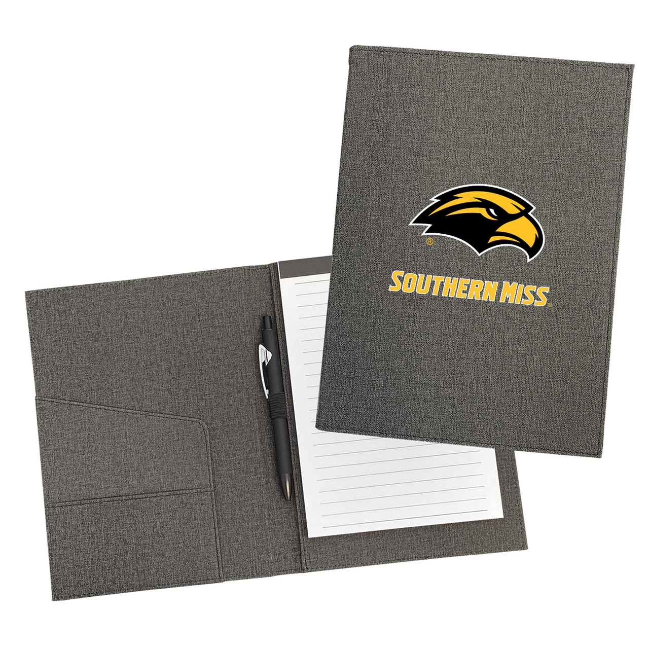 Southern Mississippi Golden Eagles Padfolio w/Pen & Notepad (9.5" x 7")