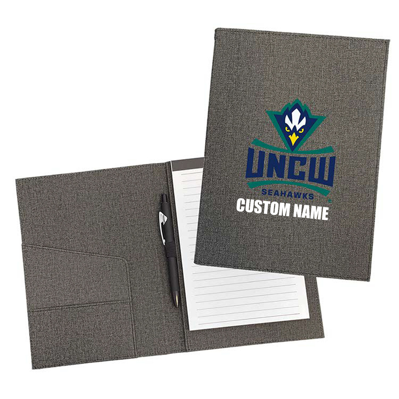 UNC Wilmington Seahawks Padfolio w/Pen & Notepad (9.5" x 7")