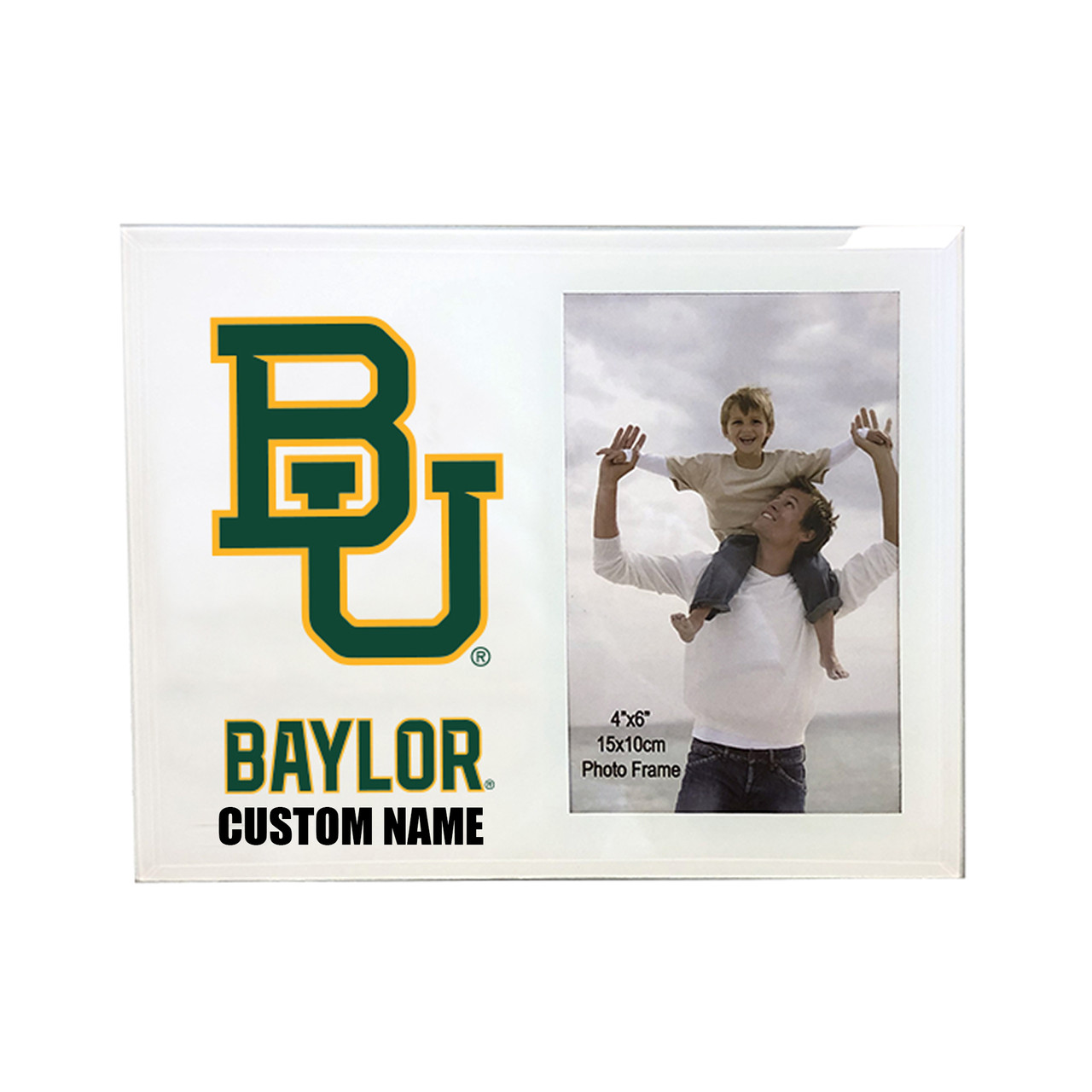 Baylor Bears 4 x 6 Glass Photo Frame