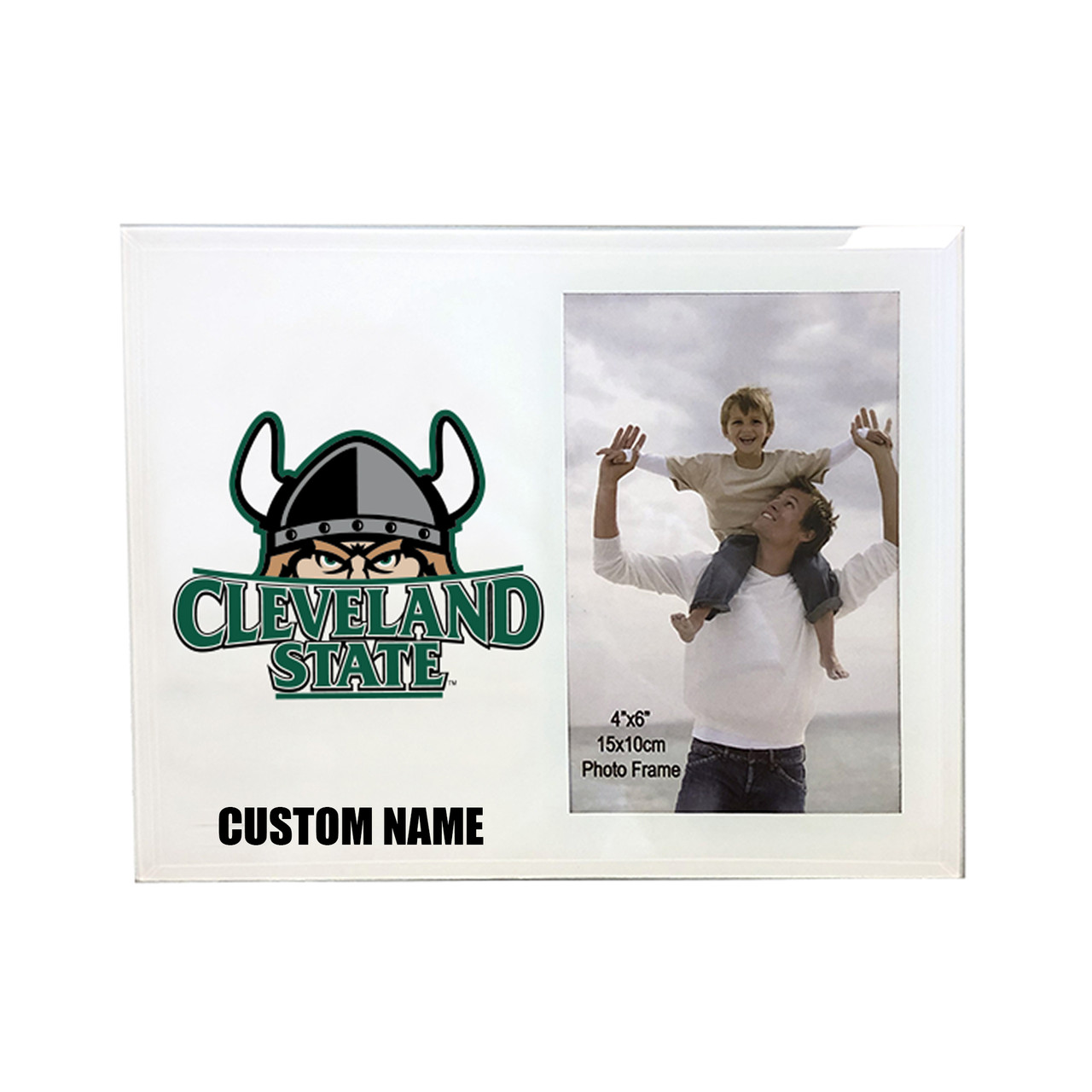 Cleveland State University Vikings 4 x 6 Glass Photo Frame