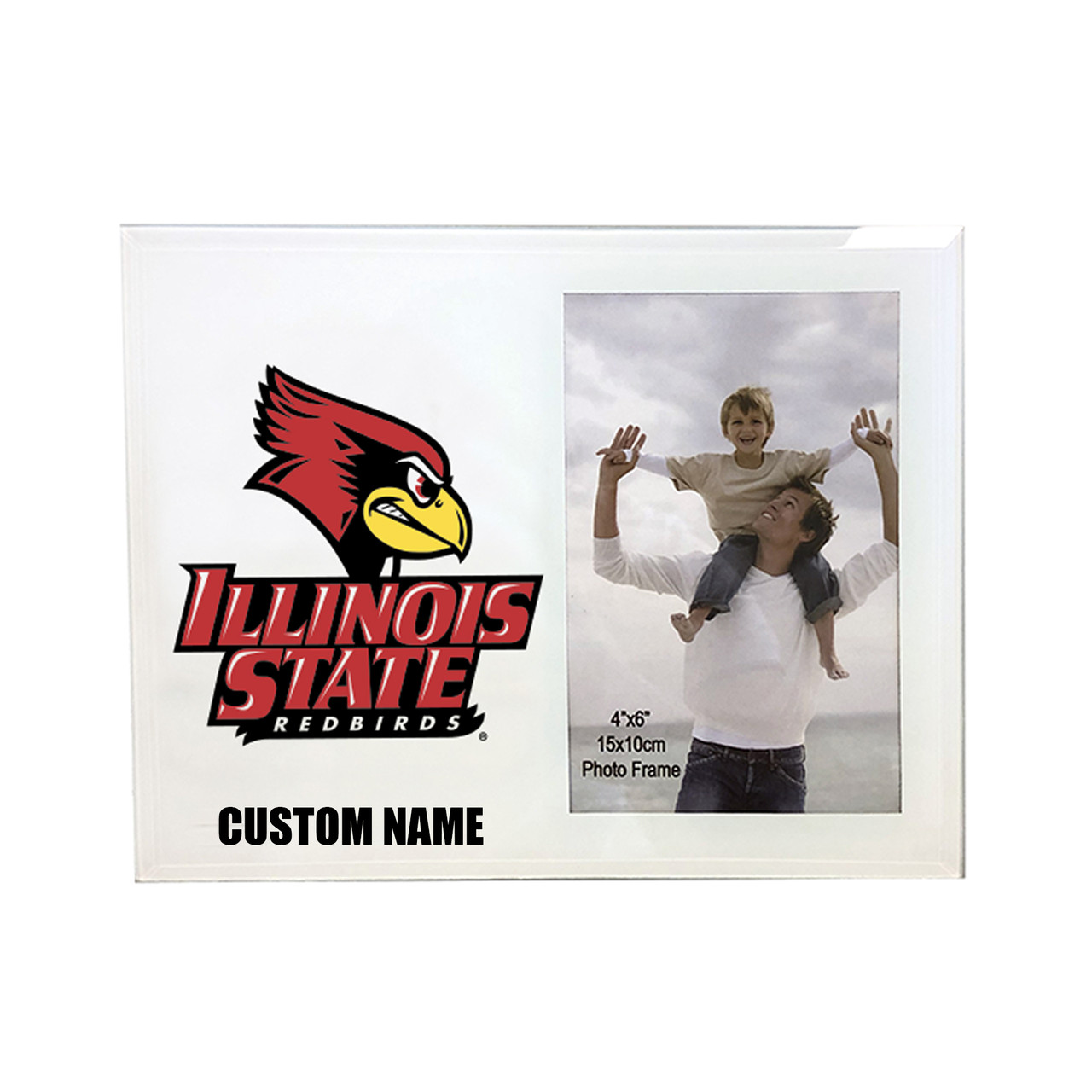 Illinois State University Redbirds 4 x 6 Glass Photo Frame