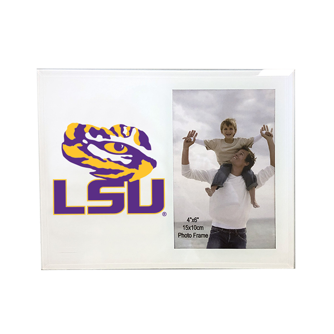 LSU Tigers 4 x 6 Glass Photo Frame