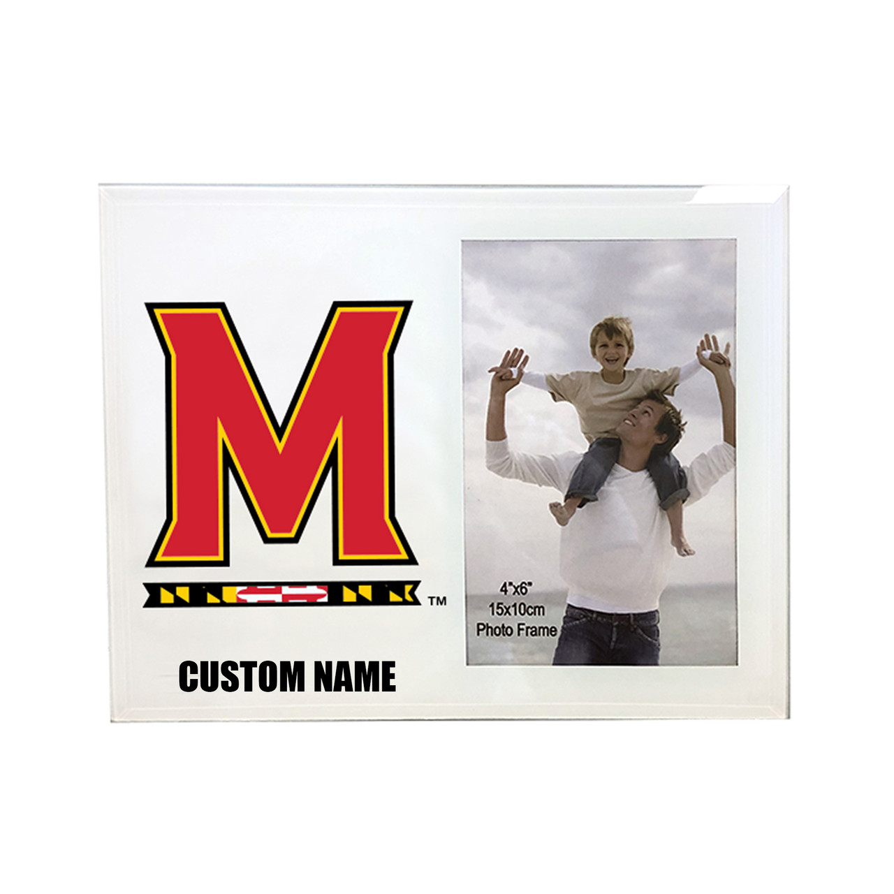 Maryland Terrapins 4 x 6 Glass Photo Frame