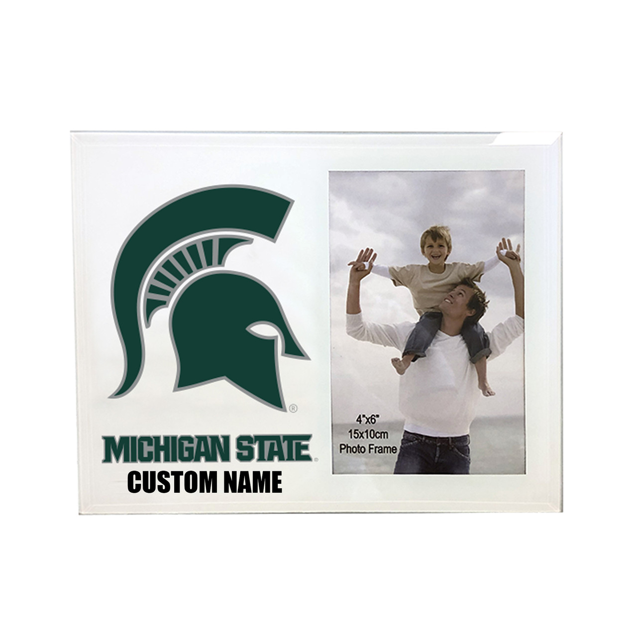 Michigan State Spartans 4 x 6 Glass Photo Frame