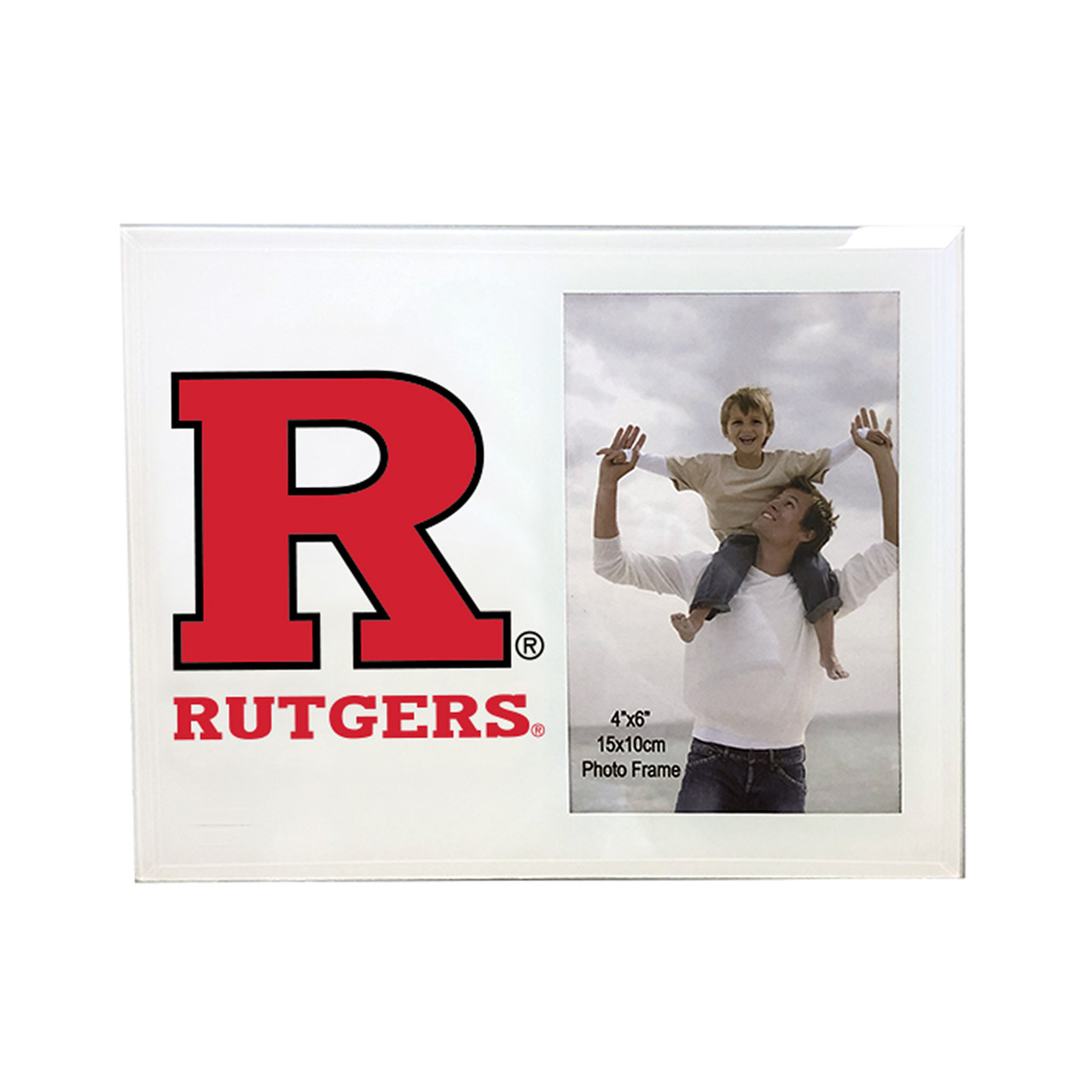 Rutgers Scarlet Knights 4 x 6 Glass Photo Frame