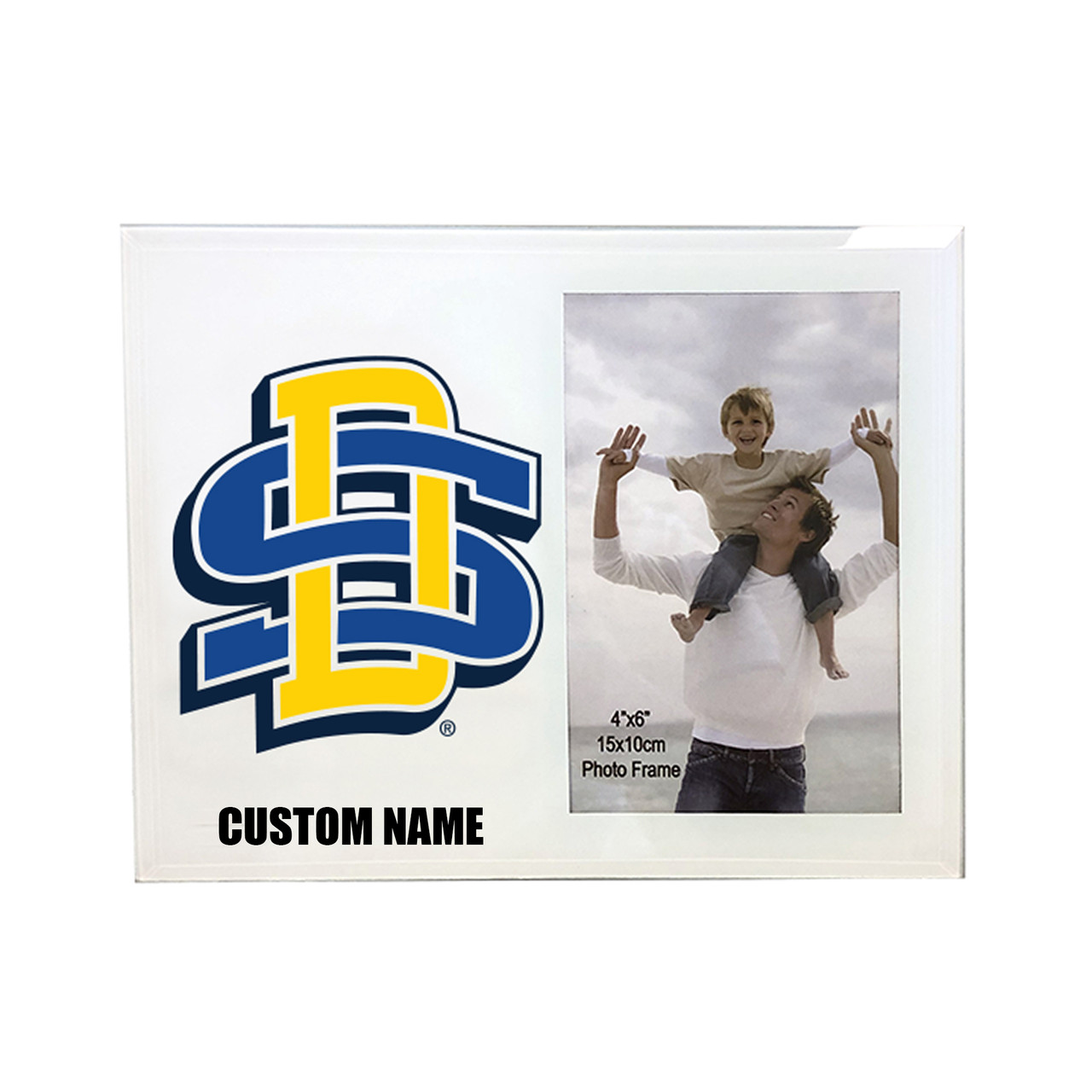 South Dakota State University Jackrabbits 4 x 6 Glass Photo Frame