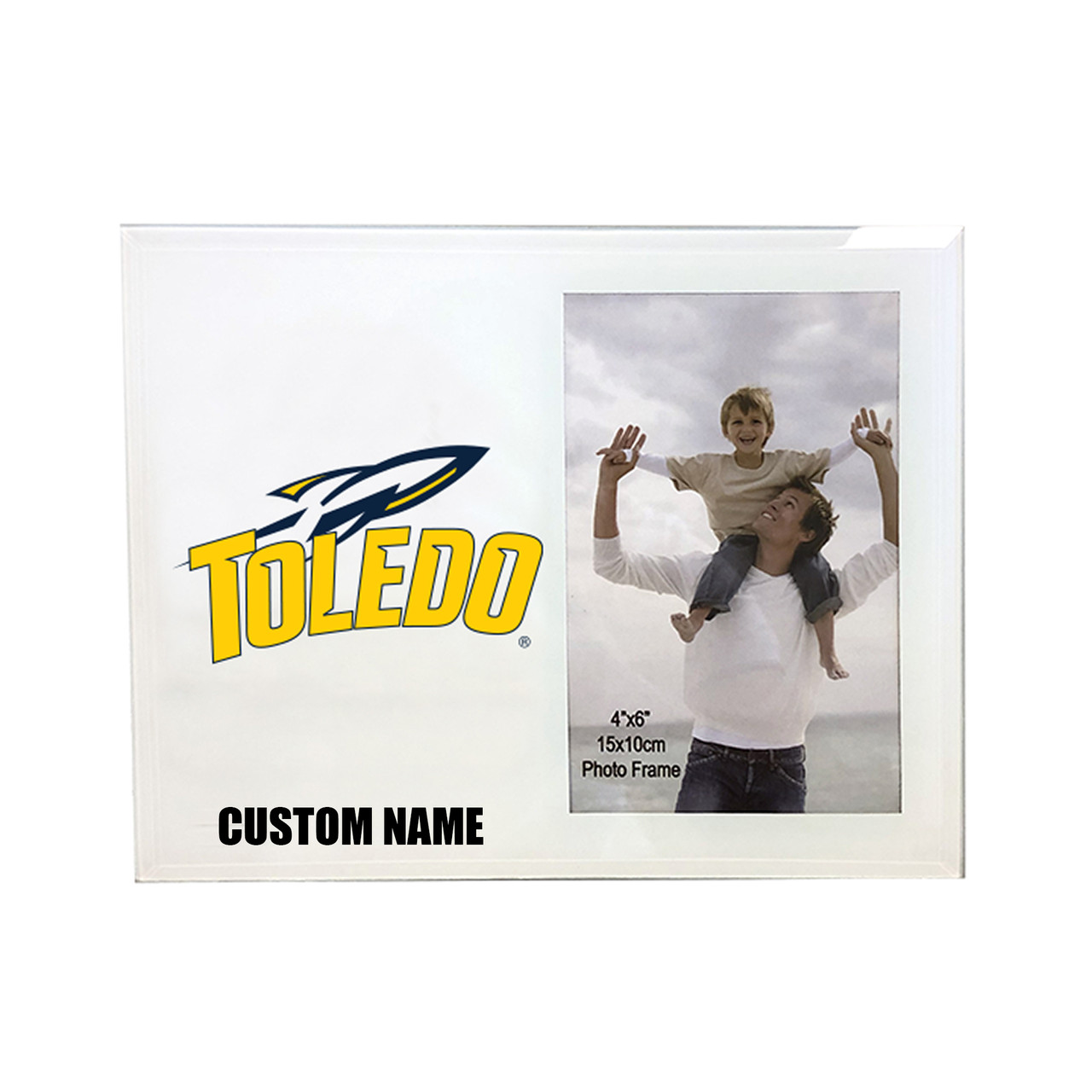 Toledo Rockets 4 x 6 Glass Photo Frame