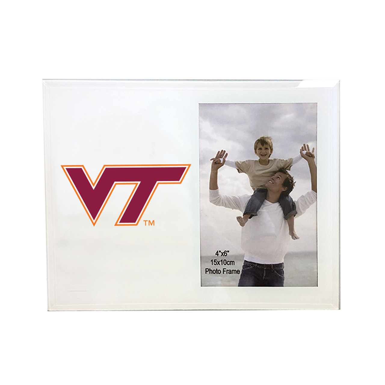 Virginia Tech Hokies 4 x 6 Glass Photo Frame