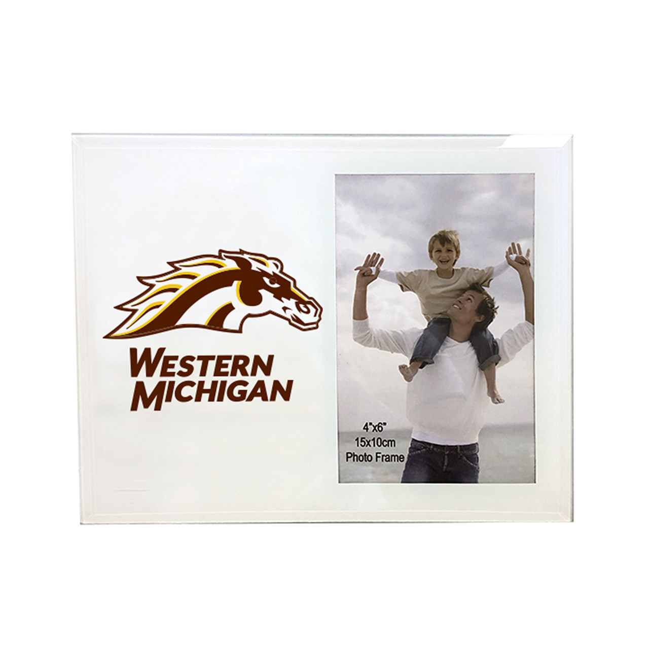 Western Michigan Broncos 4 x 6 Glass Photo Frame