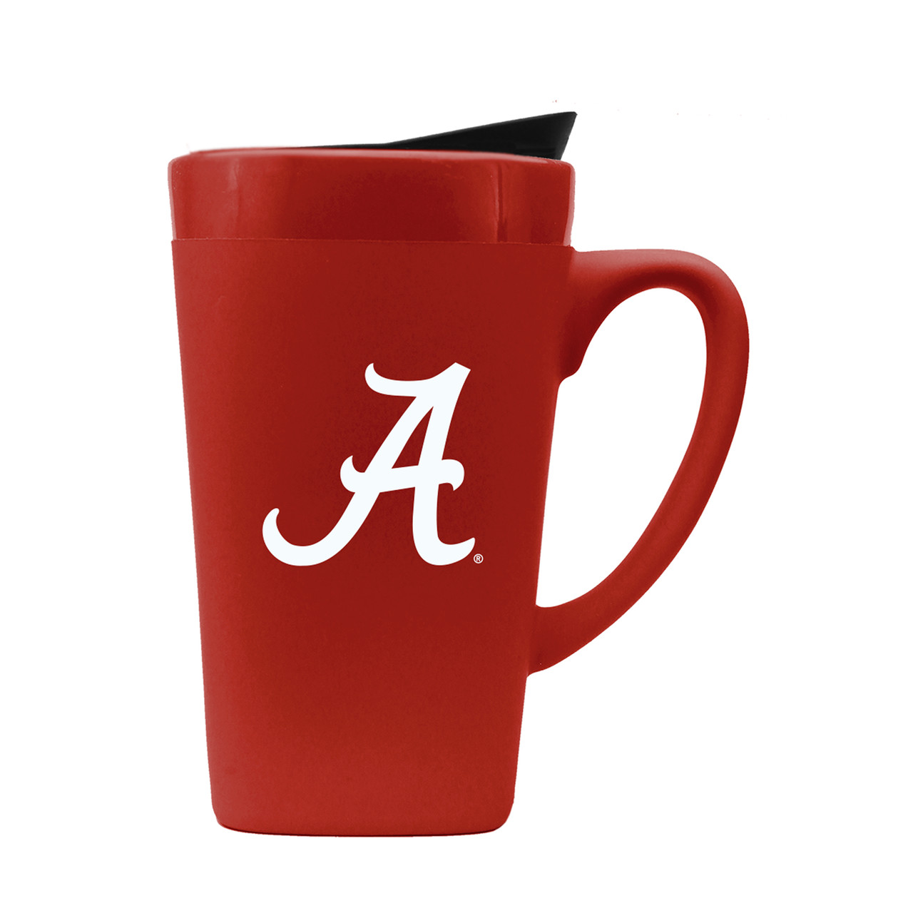 Alabama Crimson Tide 16oz Soft Touch Ceramic Mug w/Swivel Lid