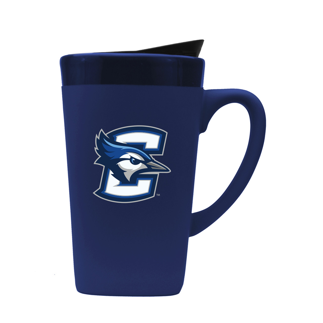 Creighton University Bluejays 16oz Soft Touch Ceramic Mug w/Swivel Lid