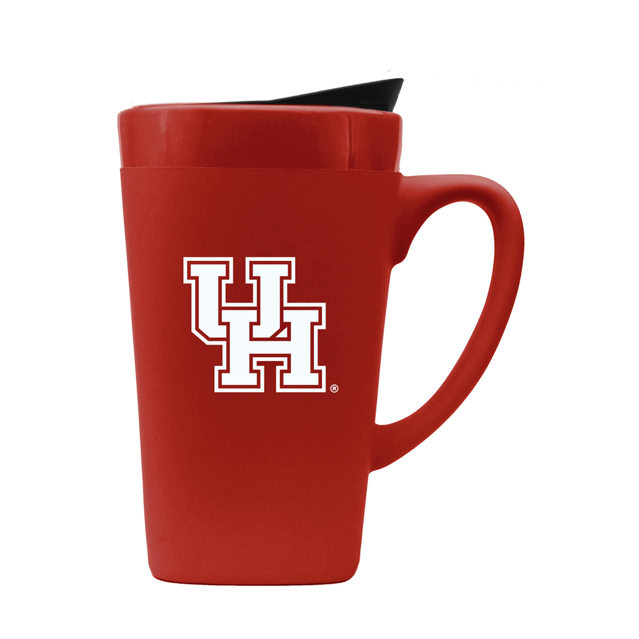 Houston Cougars 16oz Soft Touch Ceramic Mug w/Swivel Lid