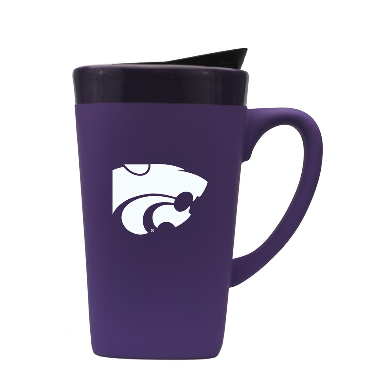 Kansas State Wildcats 16oz Soft Touch Ceramic Mug w/Swivel Lid