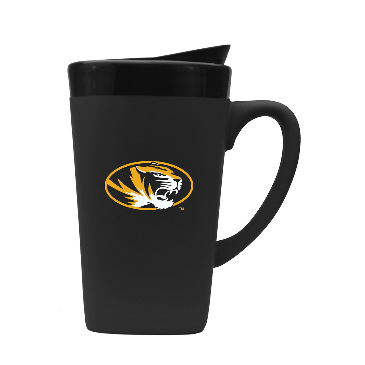 Missouri Tigers 16oz Soft Touch Ceramic Mug w/Swivel Lid