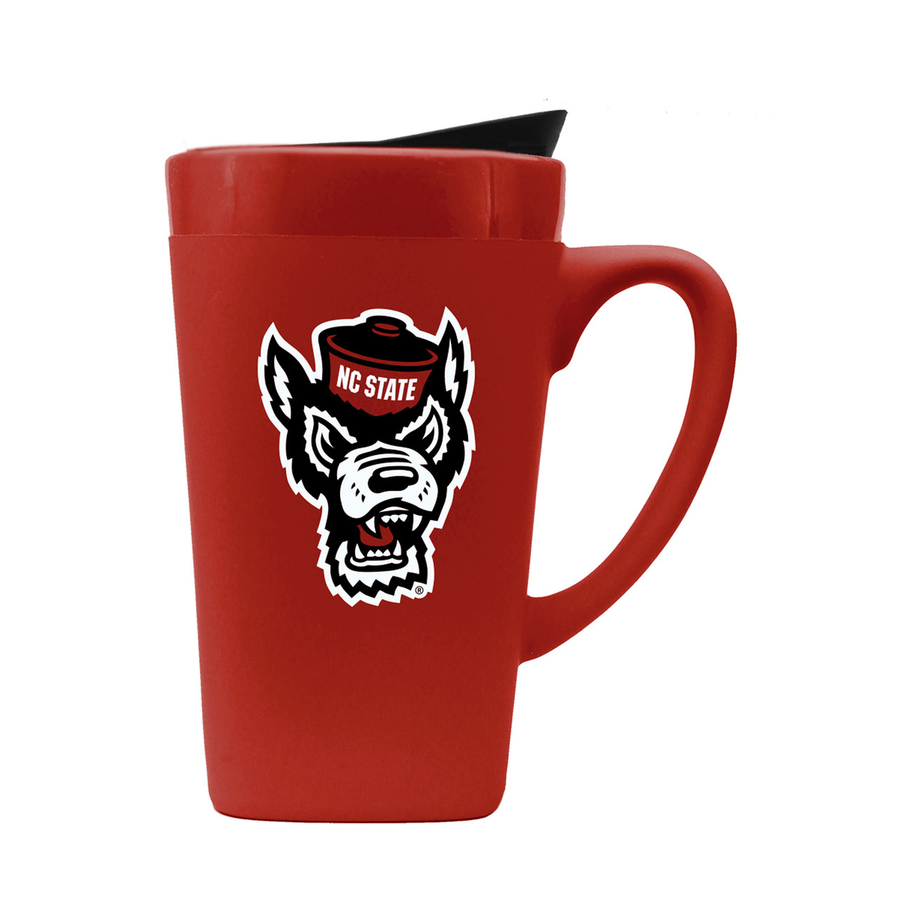 NC State Wolfpack 16oz Soft Touch Ceramic Mug w/Swivel Lid