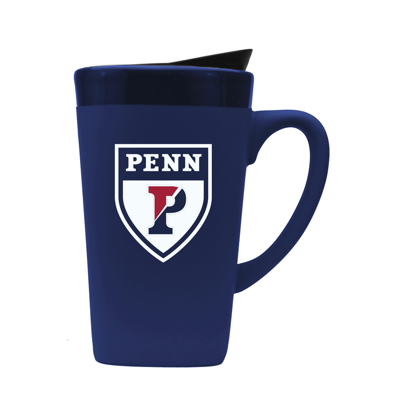 Pennsylvania Quakers 16oz Soft Touch Ceramic Mug w/Swivel Lid