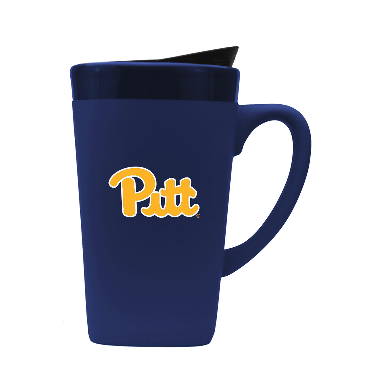 Pittsburgh Panthers 16oz Soft Touch Ceramic Mug w/Swivel Lid
