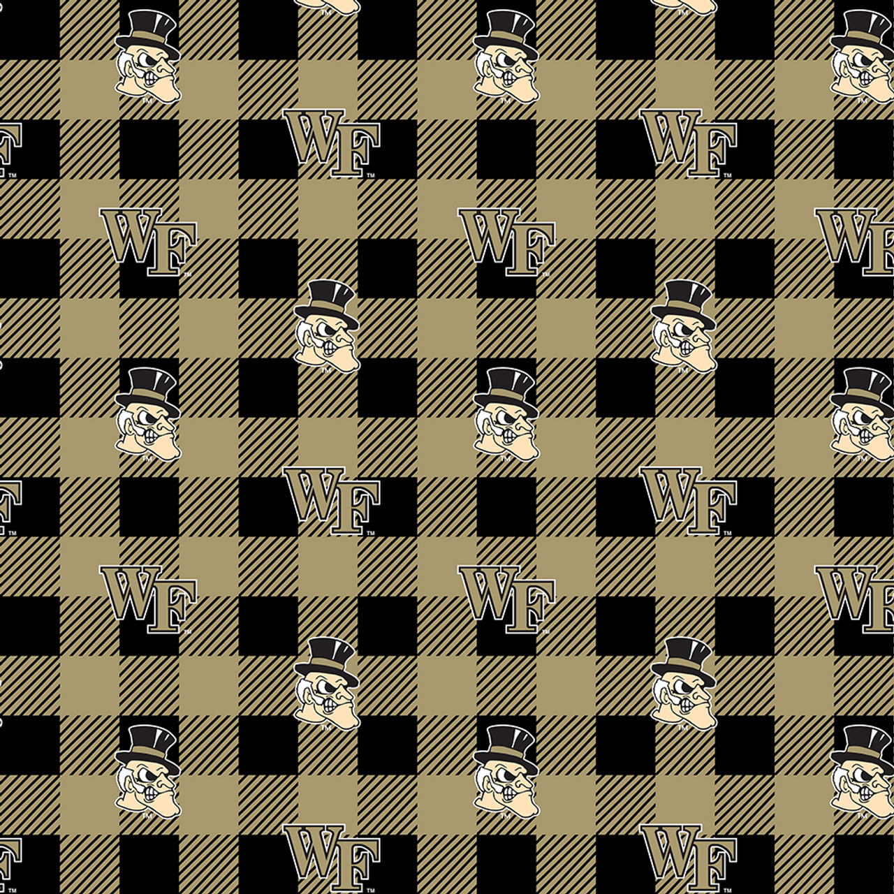 Wake Forest Fleece Fabric-Sold by the Yard