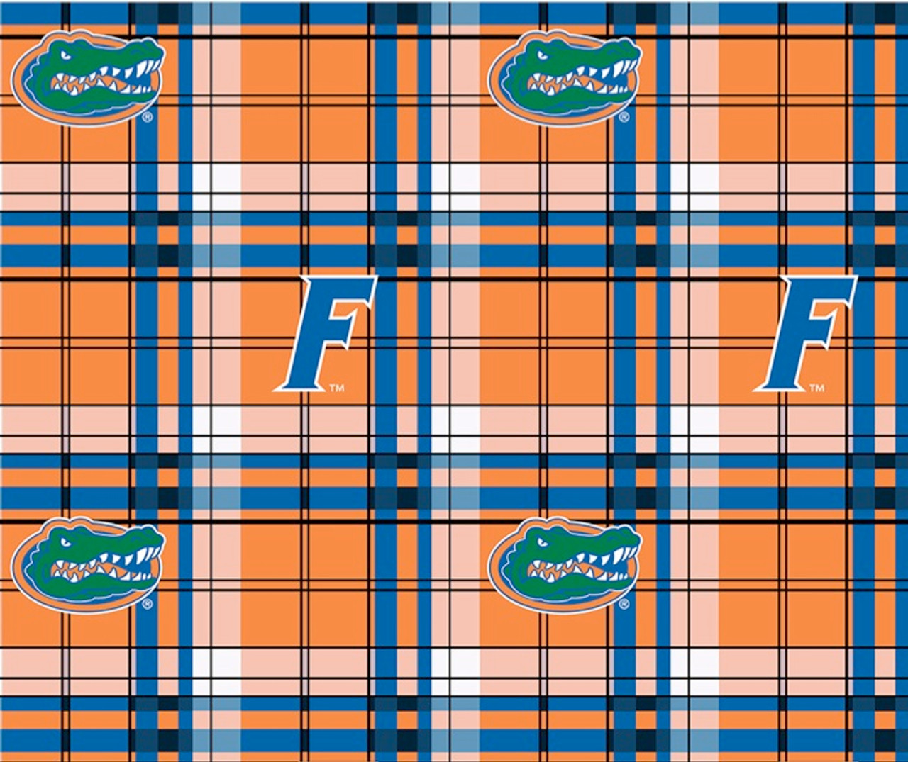 UNIVERSITY OF FLORIDA-COLLEGE-UNIVERSITY-LOGO-PRINTED-FLEECE-NO SEW FLEECE BLANKET-FABRIC-04